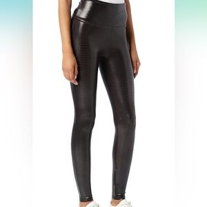 SPANX Leather Croc Leggings